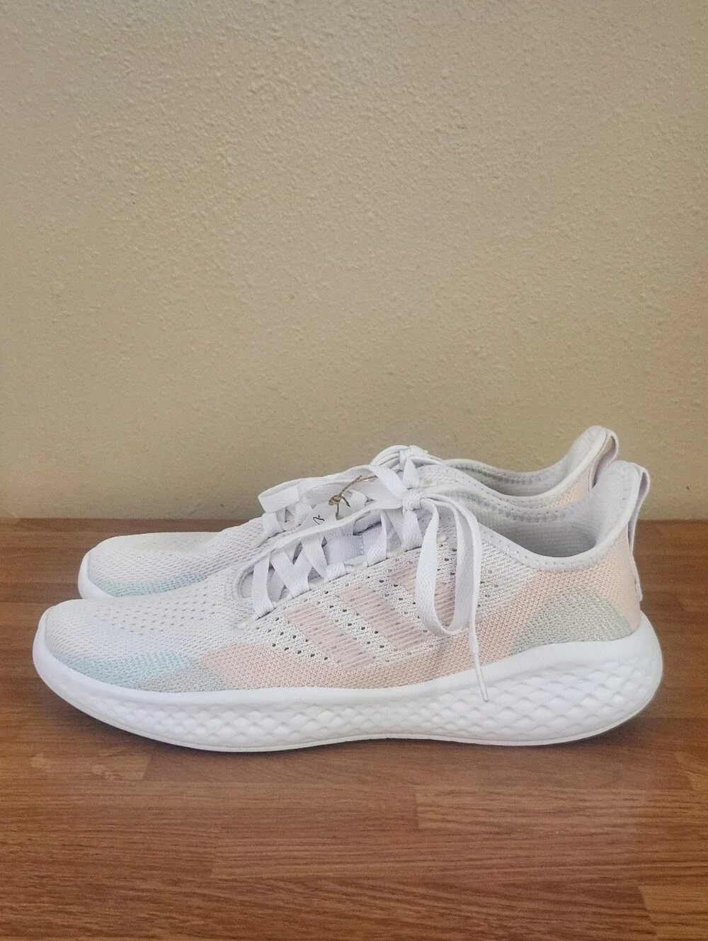 adidas Fluidflow 2.0 Women's Running Sneakers w/Pastel Pink and Mint Accents